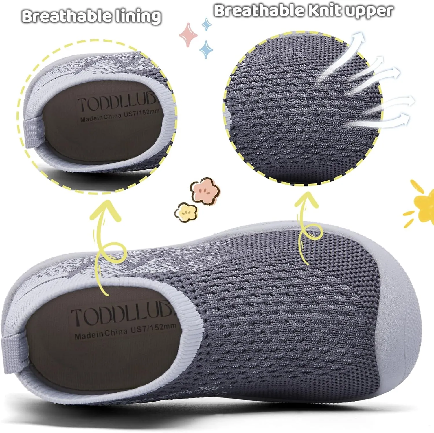 Minimalist Barefoot Sock Wrestling Shoes for Toddler and Little Kid | Lightweight Eco-friendlier Water Shoes | Multi-Purpose & Ultra Portab