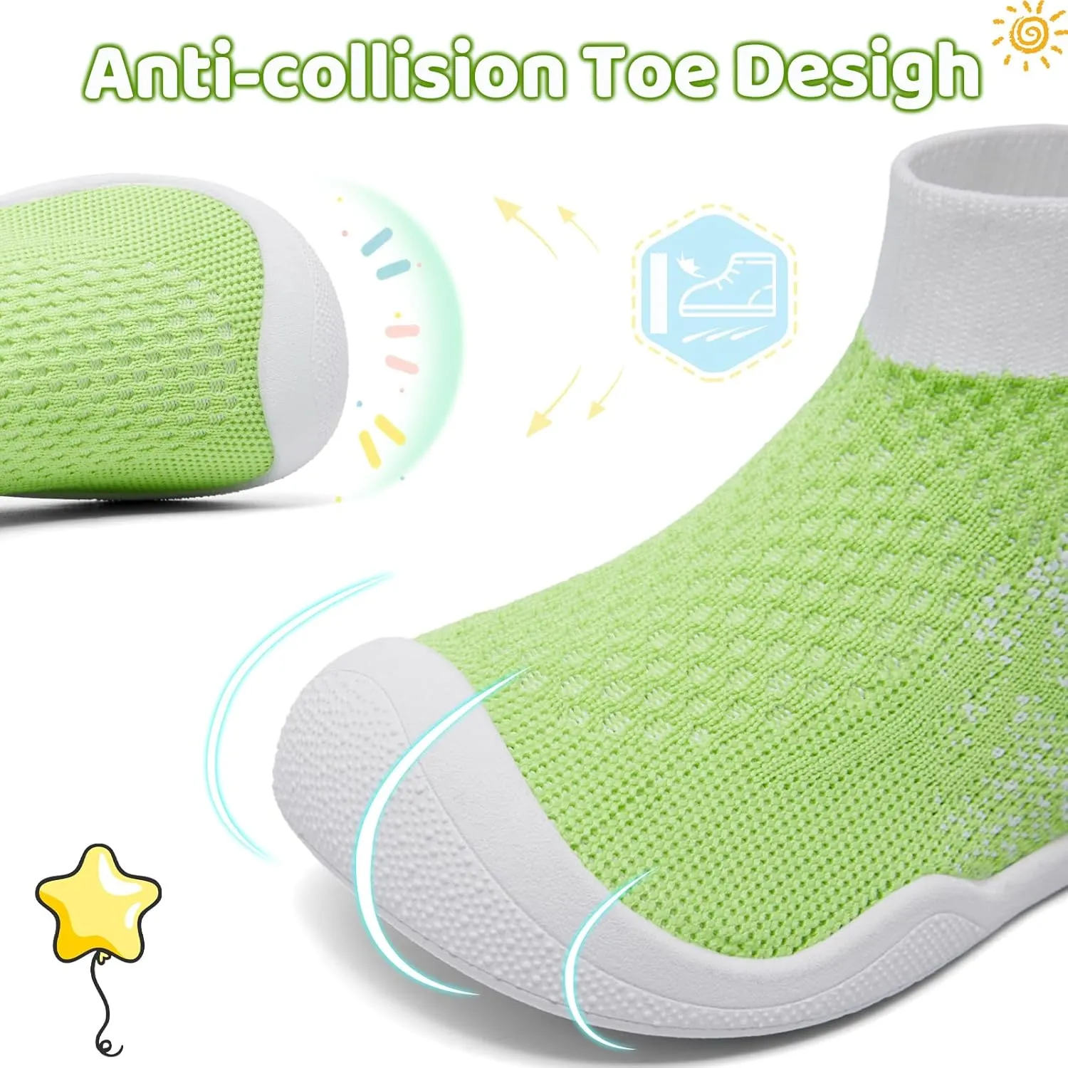 Minimalist Barefoot Sock Wrestling Shoes for Toddler and Little Kid | Lightweight Eco-friendlier Water Shoes | Multi-Purpose & Ultra Portab