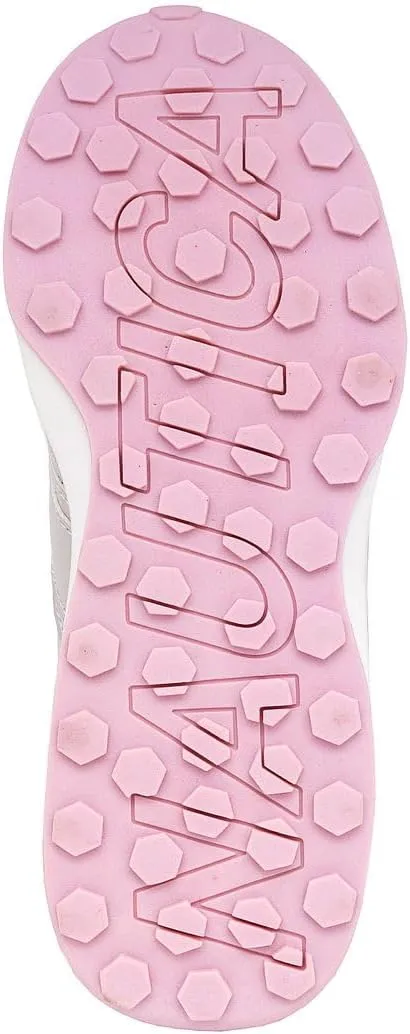 Nautica Girls' Sneakers - Lace-Up Tennis Shoes, Casual & Comfortable for Toddlers,Toddler, Little Kids & Big Kids (Platform/Regular)