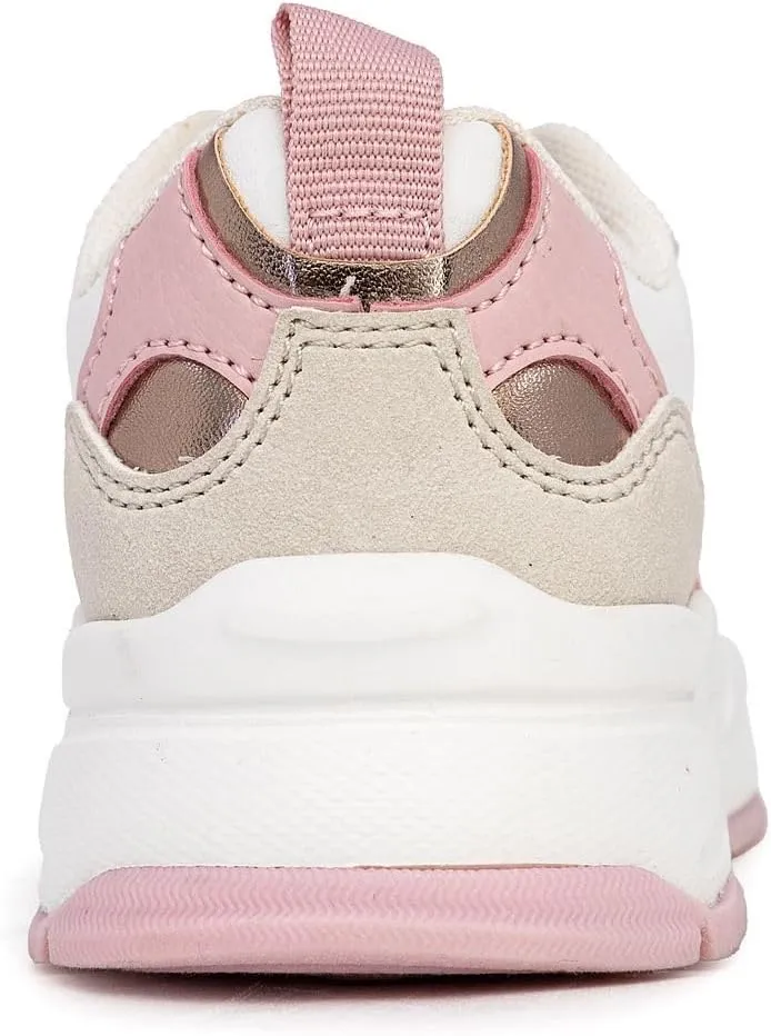 Nautica Girls' Sneakers - Lace-Up Tennis Shoes, Casual & Comfortable for Toddlers,Toddler, Little Kids & Big Kids (Platform/Regular)