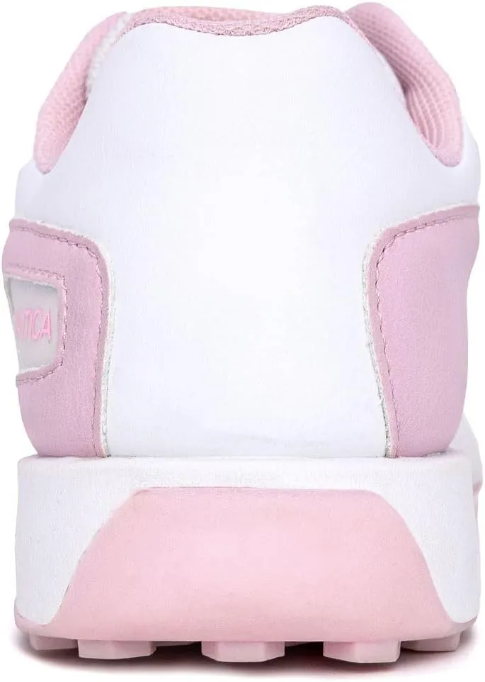 Nautica Girls' Sneakers - Lace-Up Tennis Shoes, Casual & Comfortable for Toddlers,Toddler, Little Kids & Big Kids (Platform/Regular)
