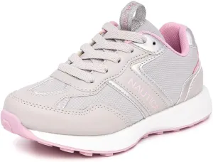 Nautica Girls' Sneakers - Lace-Up Tennis Shoes, Casual & Comfortable for Toddlers,Toddler, Little Kids & Big Kids (Platform/Regular)