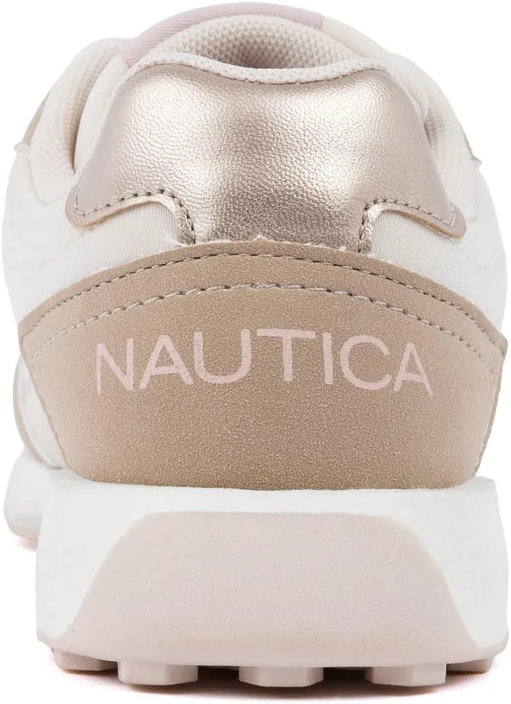 Nautica Girls' Sneakers - Lace-Up Tennis Shoes, Casual & Comfortable for Toddlers,Toddler, Little Kids & Big Kids (Platform/Regular)