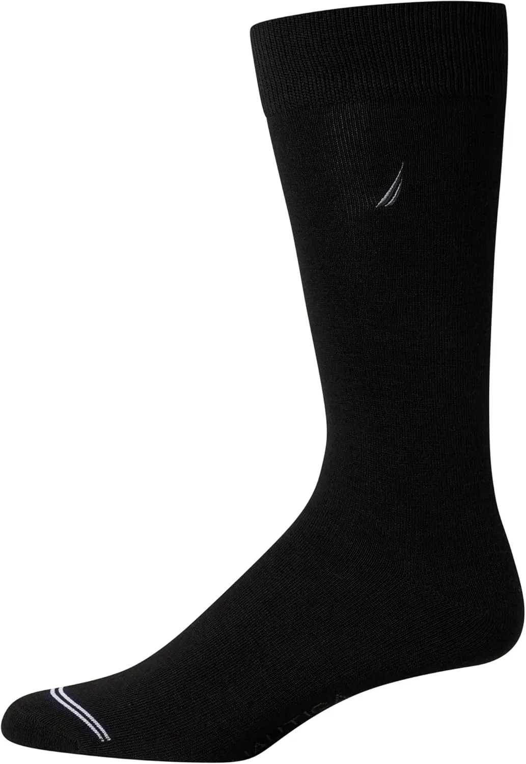 Nautica Mens Dress Socks - 5 Pack Breathable Comfort Stretch Crew-Length Work Socks for Men for Business Formal Wear (6-12.5)