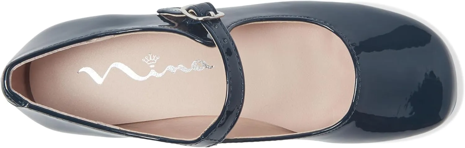 NINA Girls' Bonnett Mary Jane - Elegant Leather Dress Shoes, Comfortable, Stylish, Perfect for Parties & Weddings