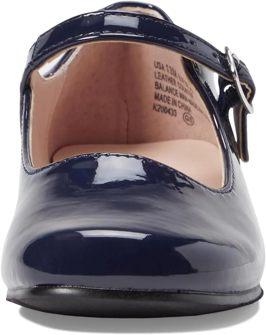 NINA Girls' Bonnett Mary Jane - Elegant Leather Dress Shoes, Comfortable, Stylish, Perfect for Parties & Weddings