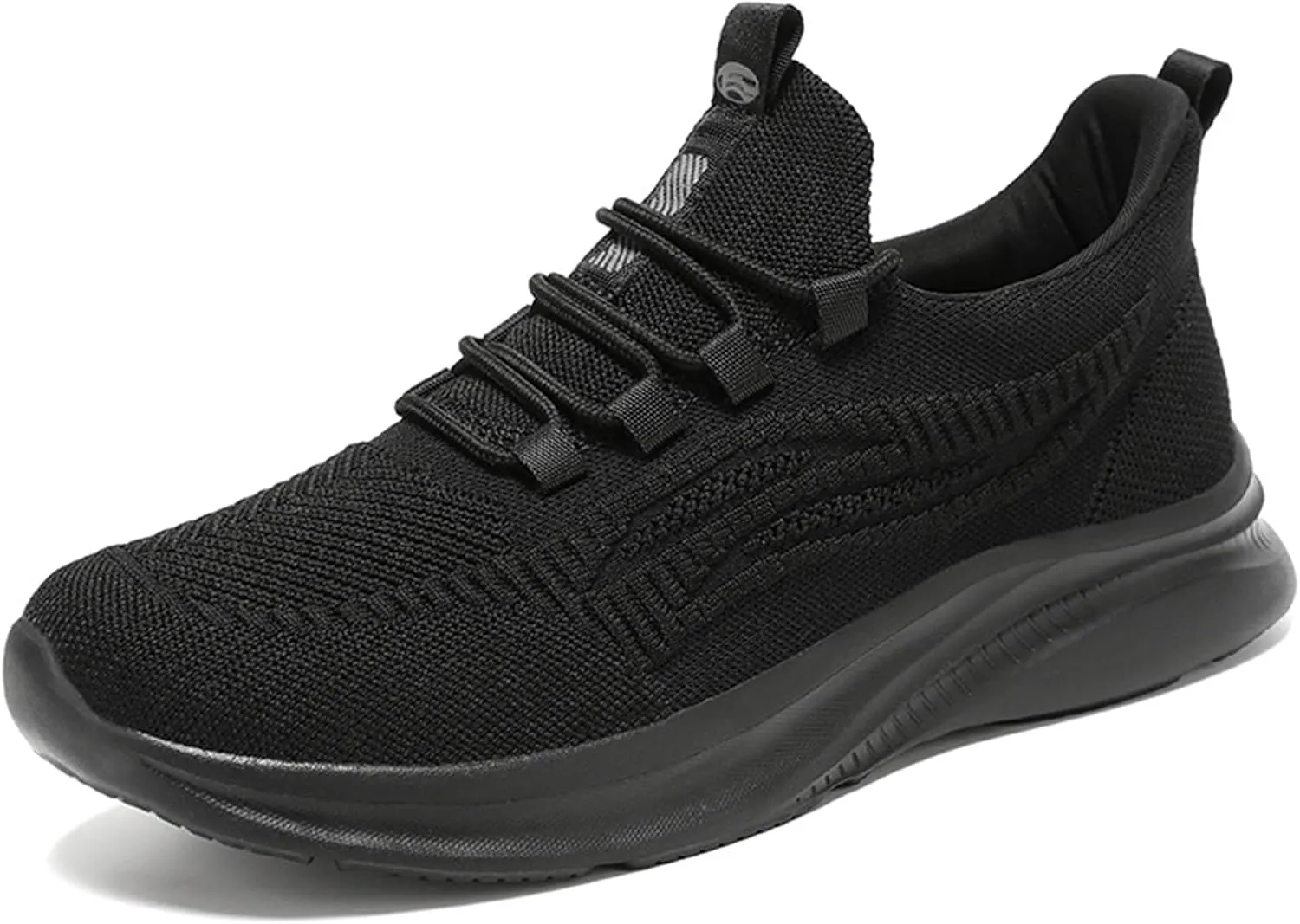 Non Slip Shoes for Women - Black, Flat Heel, Lace-Up, Mesh, Walking, Work, Casual, Medical, Spring, Summer, Fall