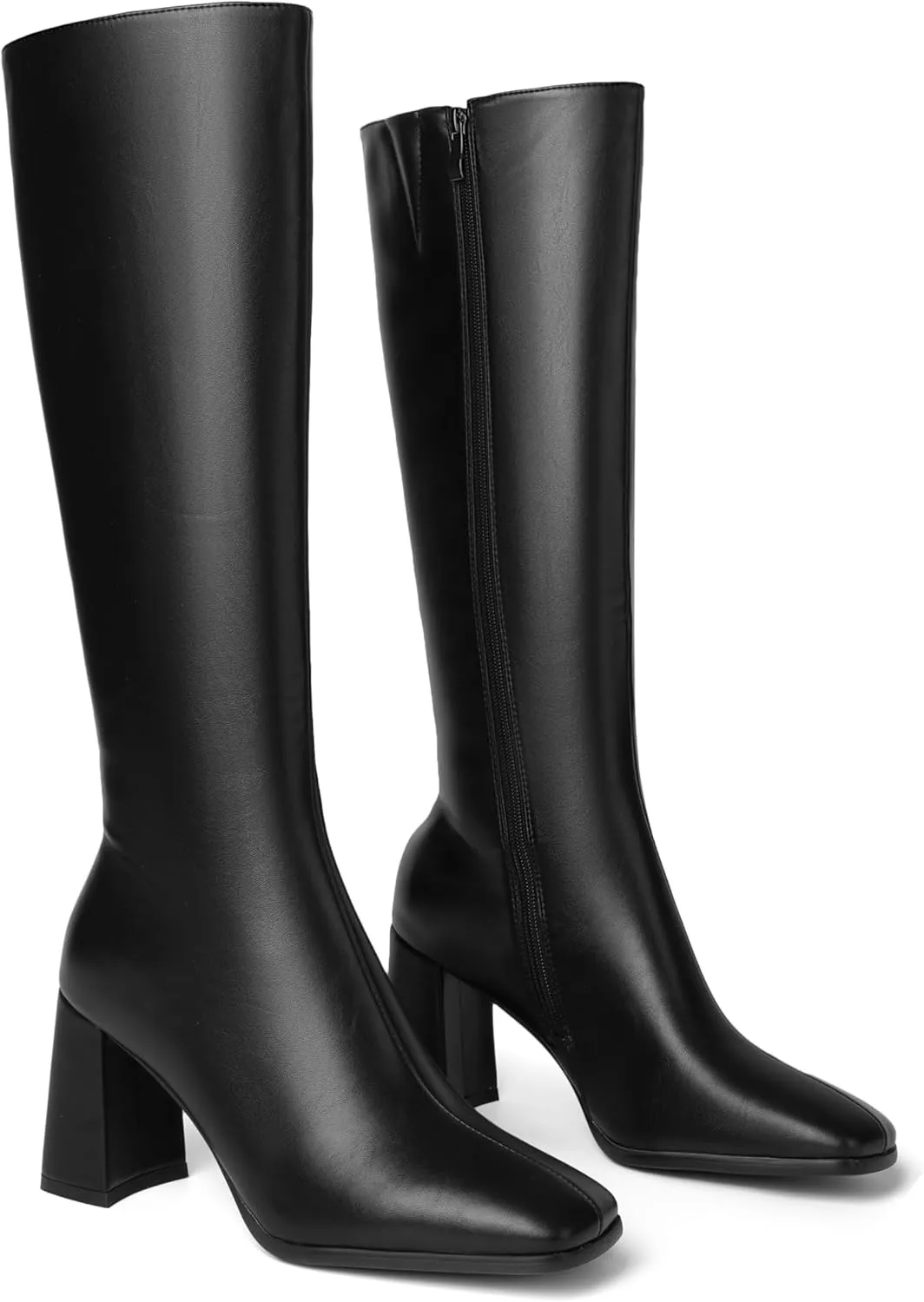 olomisa Sparkly Boots for Women, Rhinestone Knee High Boots Pointed Toe Stiletto Heeled Ankle Booties Bling Sparkling Boots