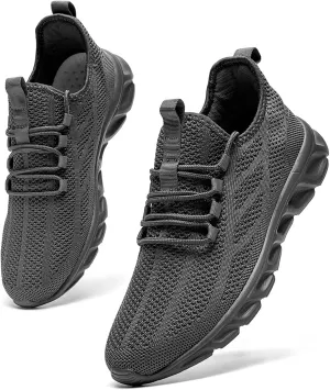Oltyutc Mens Gym Running Shoes Slip-On Tennis Shoes Non Slip Breathable Workout Sneakers for Walking Jogging