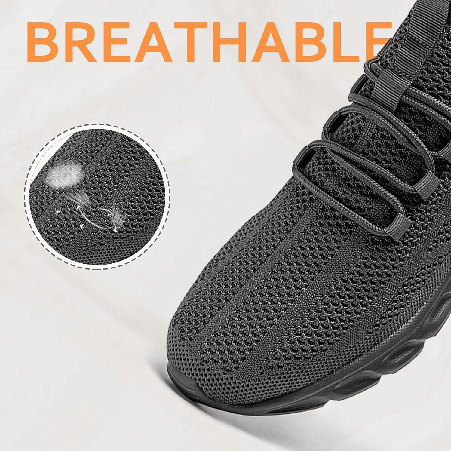 Oltyutc Mens Gym Running Shoes Slip-On Tennis Shoes Non Slip Breathable Workout Sneakers for Walking Jogging