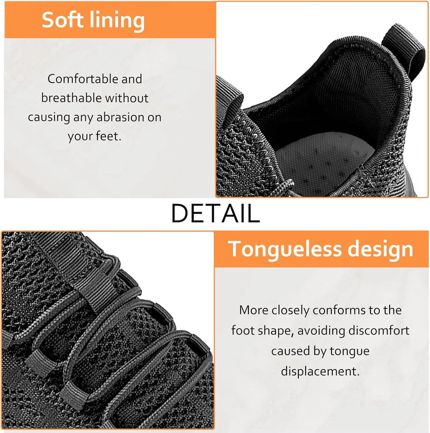 Oltyutc Mens Gym Running Shoes Slip-On Tennis Shoes Non Slip Breathable Workout Sneakers for Walking Jogging
