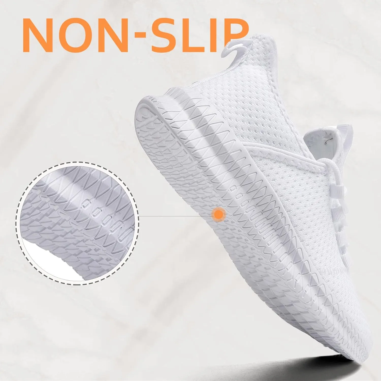 Oltyutc Mens Gym Running Shoes Slip-On Tennis Shoes Non Slip Breathable Workout Sneakers for Walking Jogging