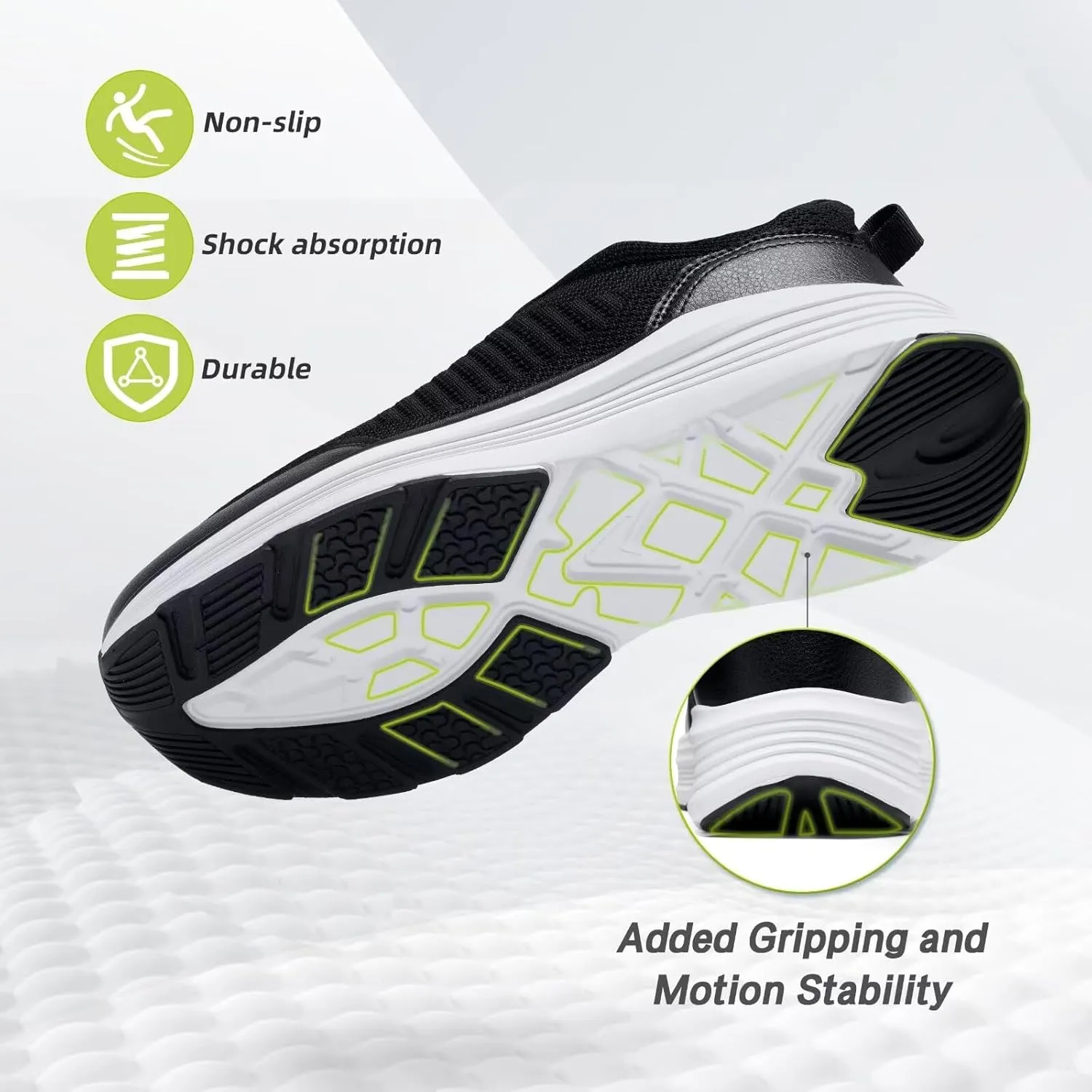 OrthoComfoot Men's Orthopedic Fashion Sneakers with Arch Support: Casual Plantar Fasciitis Walking Shoes for Flat Feet, Comfortable Orthotic Outdoor Shoes for Foot and Heel Pain Relief