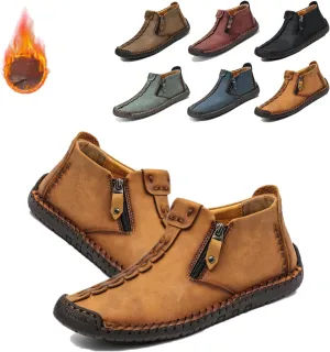 Phanile Mens Shoes,Phanile Mens Walking,Men's Outdoor Comfy Arch Support Waterproof Walking Shoes, Orthopedic Sneakers Breathable and Light & Non-Slip Handmade Casual Loafers