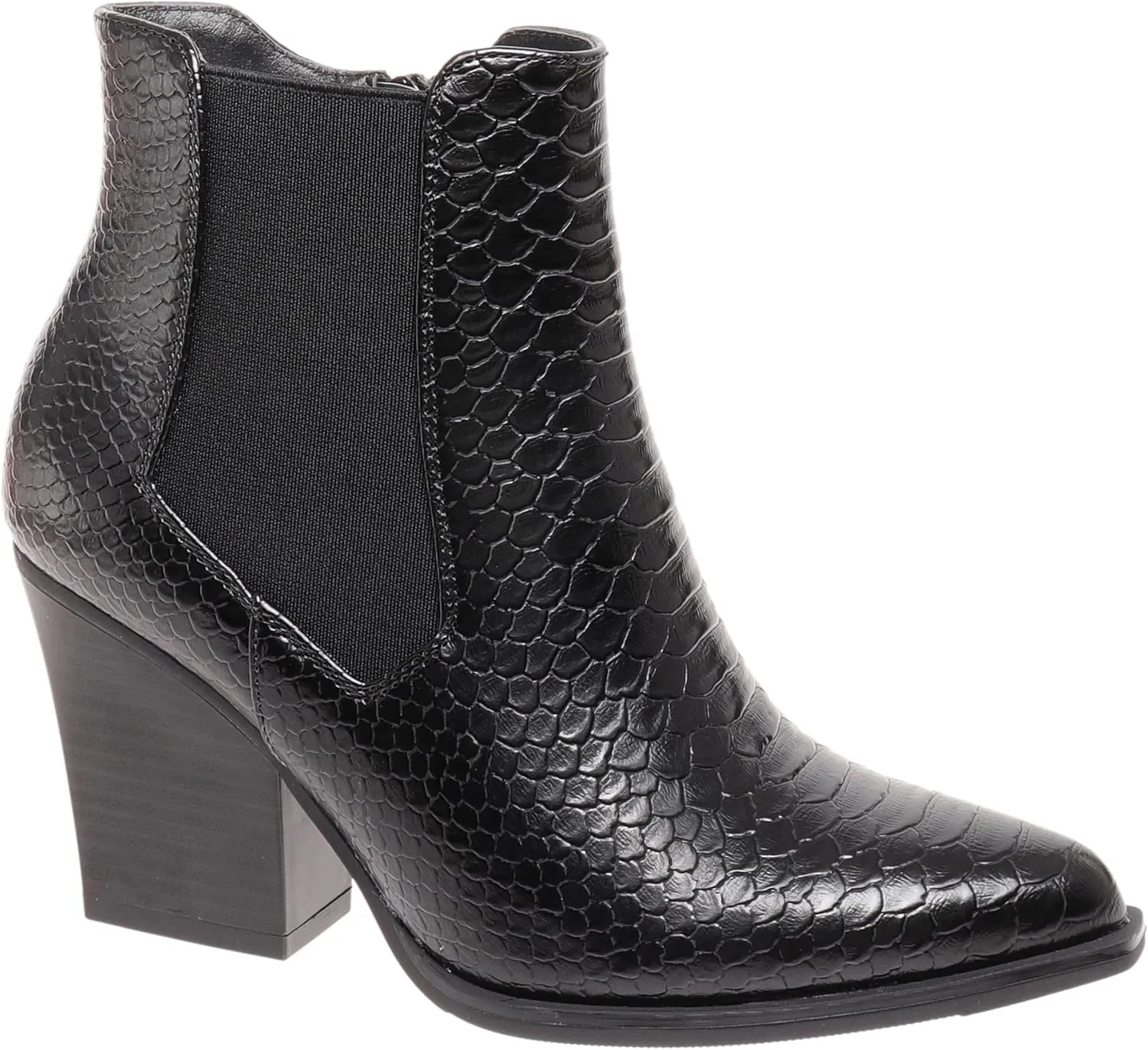Pierre Dumas Women's Ankle Boots Side Zipper Chunky Stacked Heel Booties, Taupe
