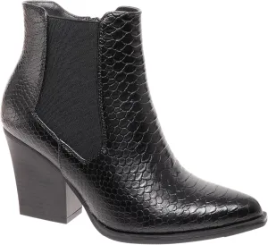 Pierre Dumas Women's Ankle Boots Side Zipper Chunky Stacked Heel Booties, Taupe