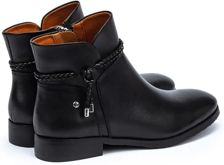 PIKOLINOS Flat Ankle Boots Leather Royal for Woman