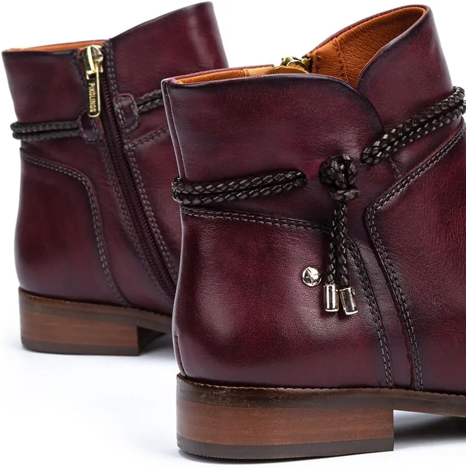 PIKOLINOS Flat Ankle Boots Leather Royal for Woman