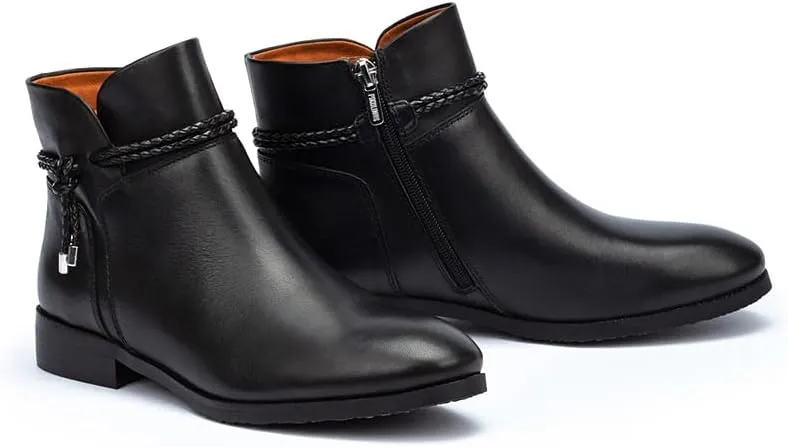 PIKOLINOS Flat Ankle Boots Leather Royal for Woman