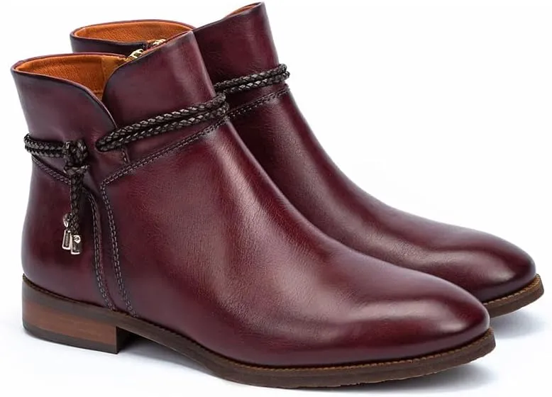 PIKOLINOS Flat Ankle Boots Leather Royal for Woman