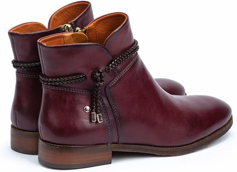 PIKOLINOS Flat Ankle Boots Leather Royal for Woman