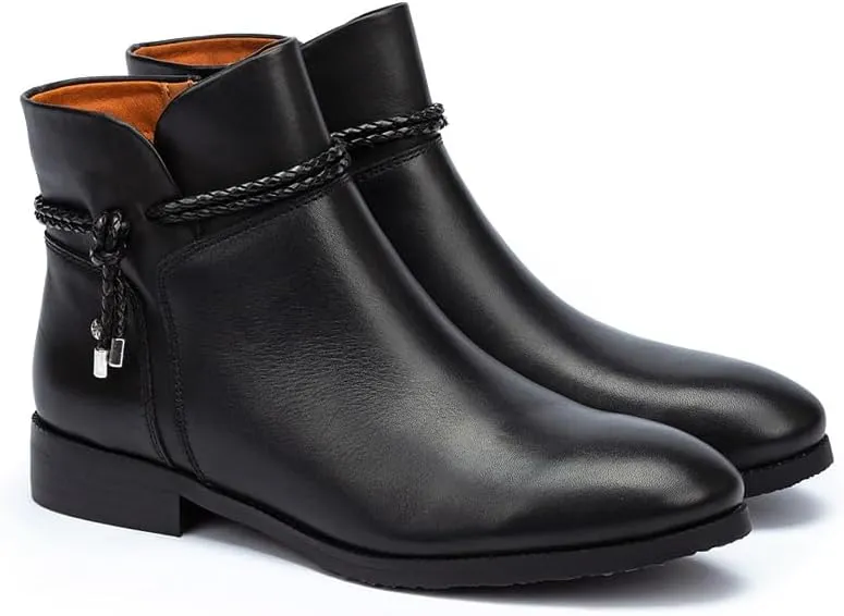 PIKOLINOS Flat Ankle Boots Leather Royal for Woman