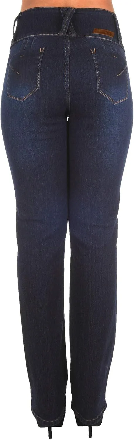 Plus/Junior Size Butt Lifting Levanta Cola High Waist Boot Leg Jeans