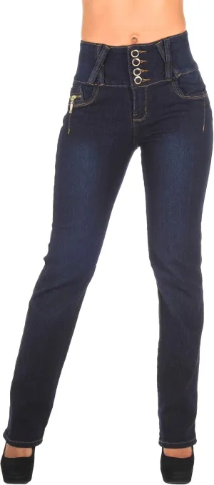 Plus/Junior Size Butt Lifting Levanta Cola High Waist Boot Leg Jeans