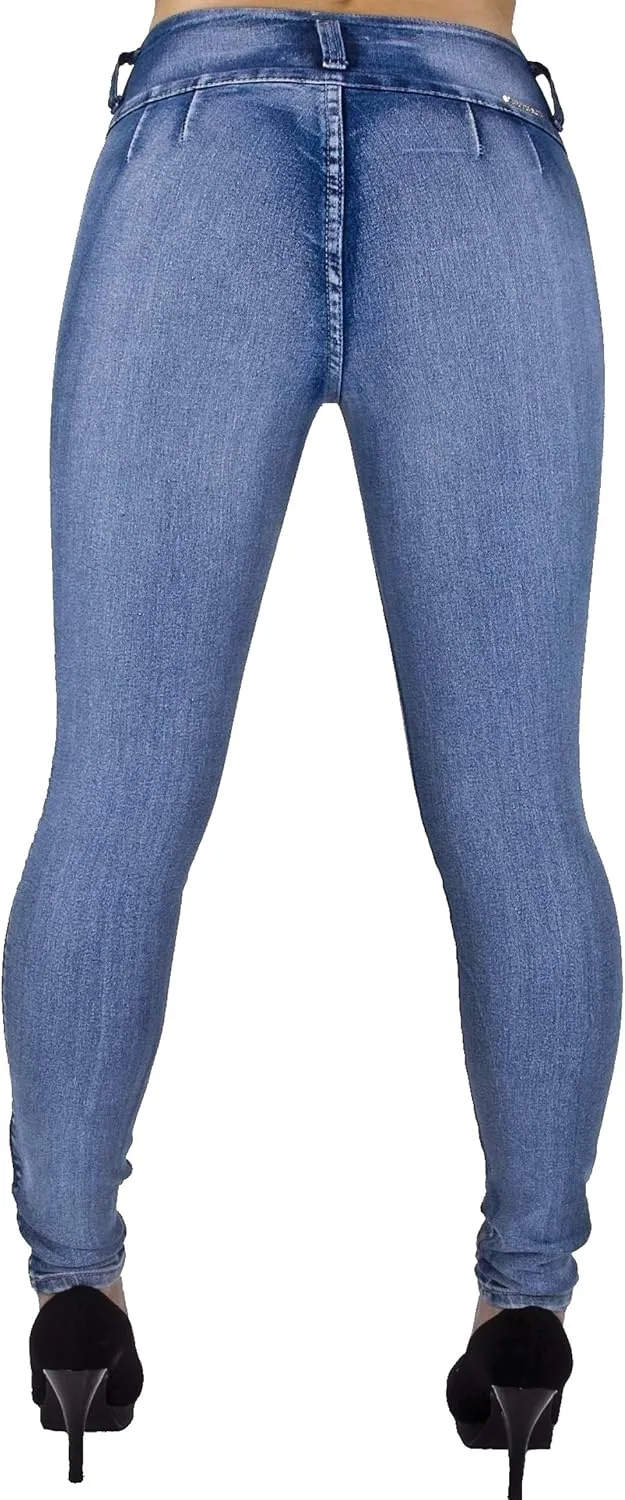 Plus/Junior Size Colombian Design High Waist Butt Lift Levanta Cola Skinny Jeans
