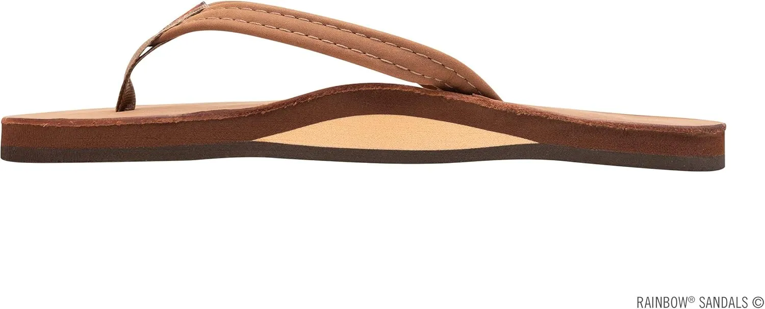 Rainbow Sandals Women's Single Layer Leather Sandal Narrow Strap