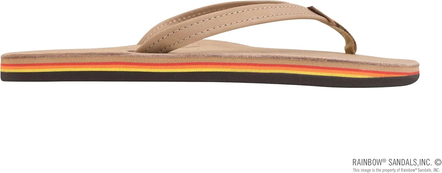 Rainbow Sandals Women's Single Layer Leather Sandal Narrow Strap