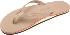 Rainbow Sandals Women's Single Layer Leather Sandal Narrow Strap