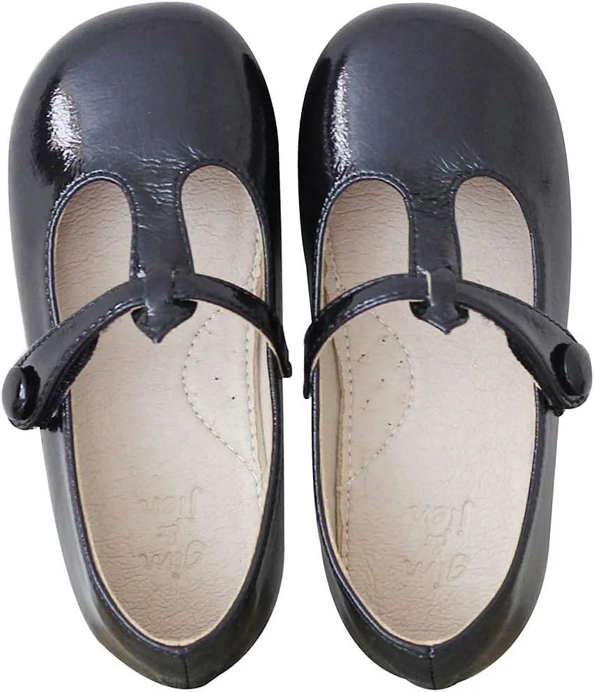 rismart Girls Mary Jane Shoes Toddlers t Stripe Formal Dress Flats