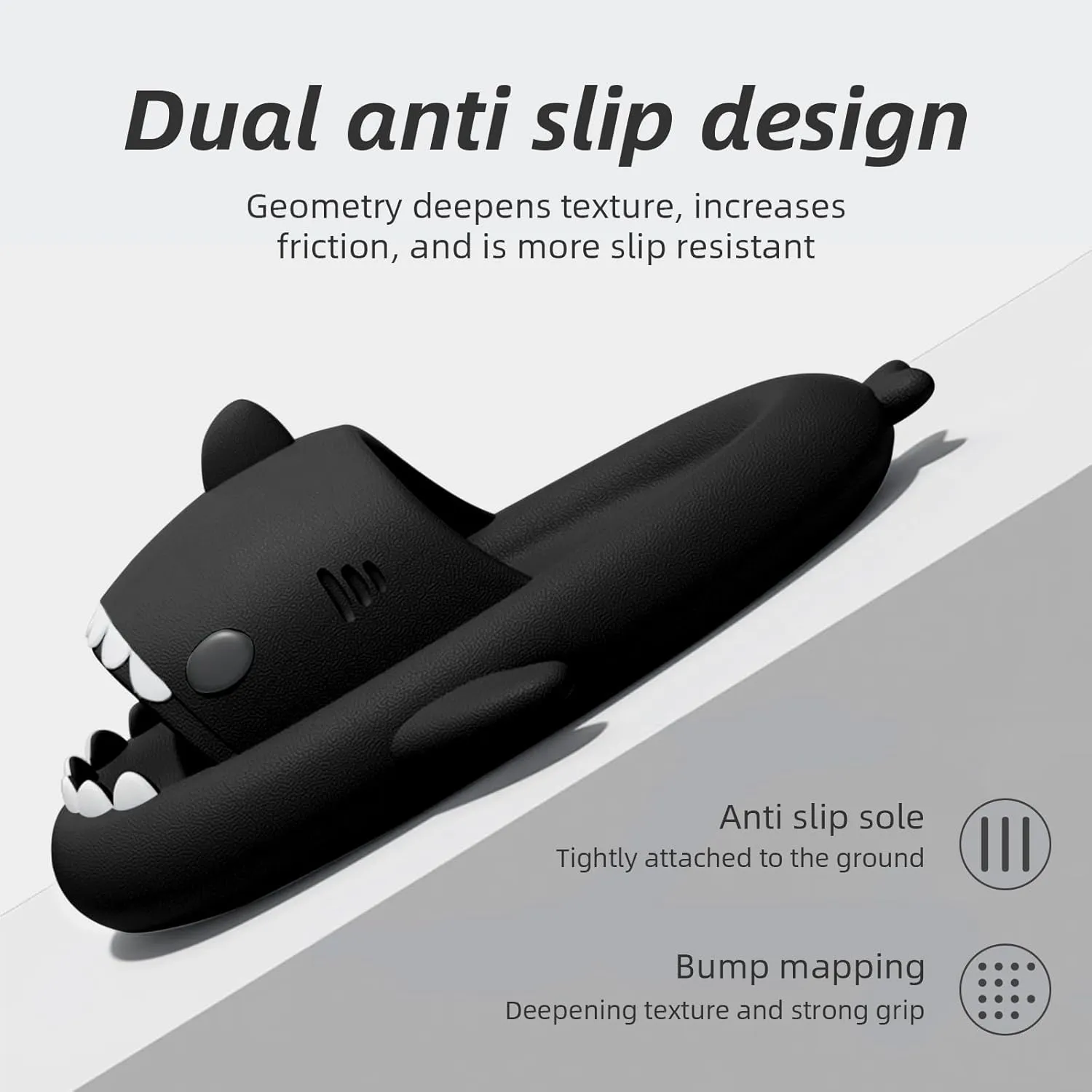 rosyclo Shark Cloud Slippers, Shark Cute Slides for Women Man,Summer Slipper Sandals for Boys Girls Spa Platform Shoes Non-Slip Beach Open Toe Beach Sandals Shower Couple Shoes