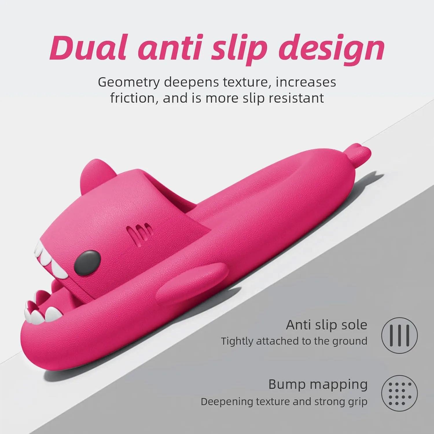 rosyclo Shark Cloud Slippers, Shark Cute Slides for Women Man,Summer Slipper Sandals for Boys Girls Spa Platform Shoes Non-Slip Beach Open Toe Beach Sandals Shower Couple Shoes