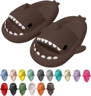 rosyclo Shark Cloud Slippers, Shark Cute Slides for Women Man,Summer Slipper Sandals for Boys Girls Spa Platform Shoes Non-Slip Beach Open Toe Beach Sandals Shower Couple Shoes