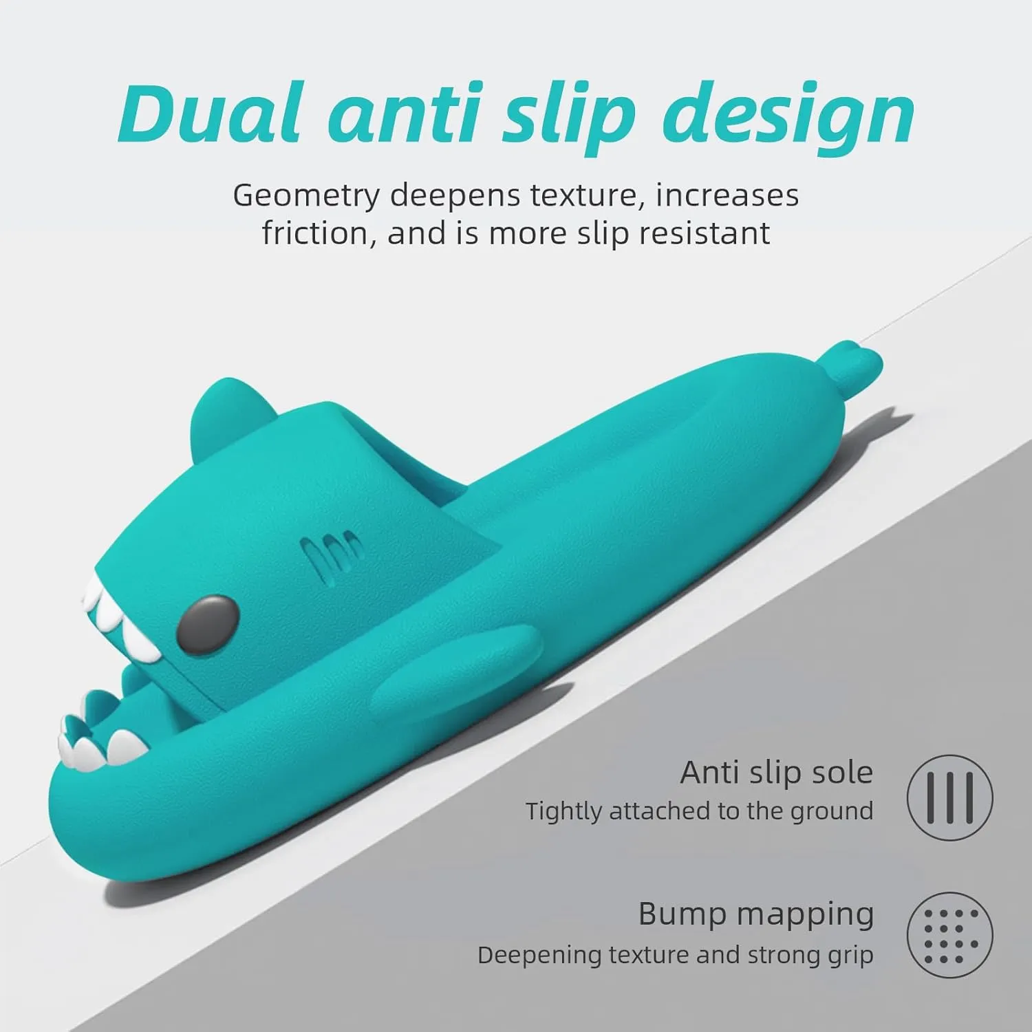 rosyclo Shark Cloud Slippers, Shark Cute Slides for Women Man,Summer Slipper Sandals for Boys Girls Spa Platform Shoes Non-Slip Beach Open Toe Beach Sandals Shower Couple Shoes