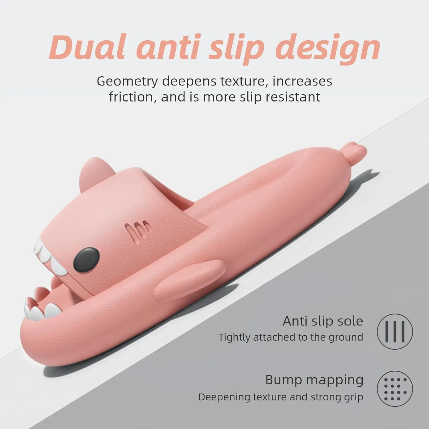 rosyclo Shark Cloud Slippers, Shark Cute Slides for Women Man,Summer Slipper Sandals for Boys Girls Spa Platform Shoes Non-Slip Beach Open Toe Beach Sandals Shower Couple Shoes