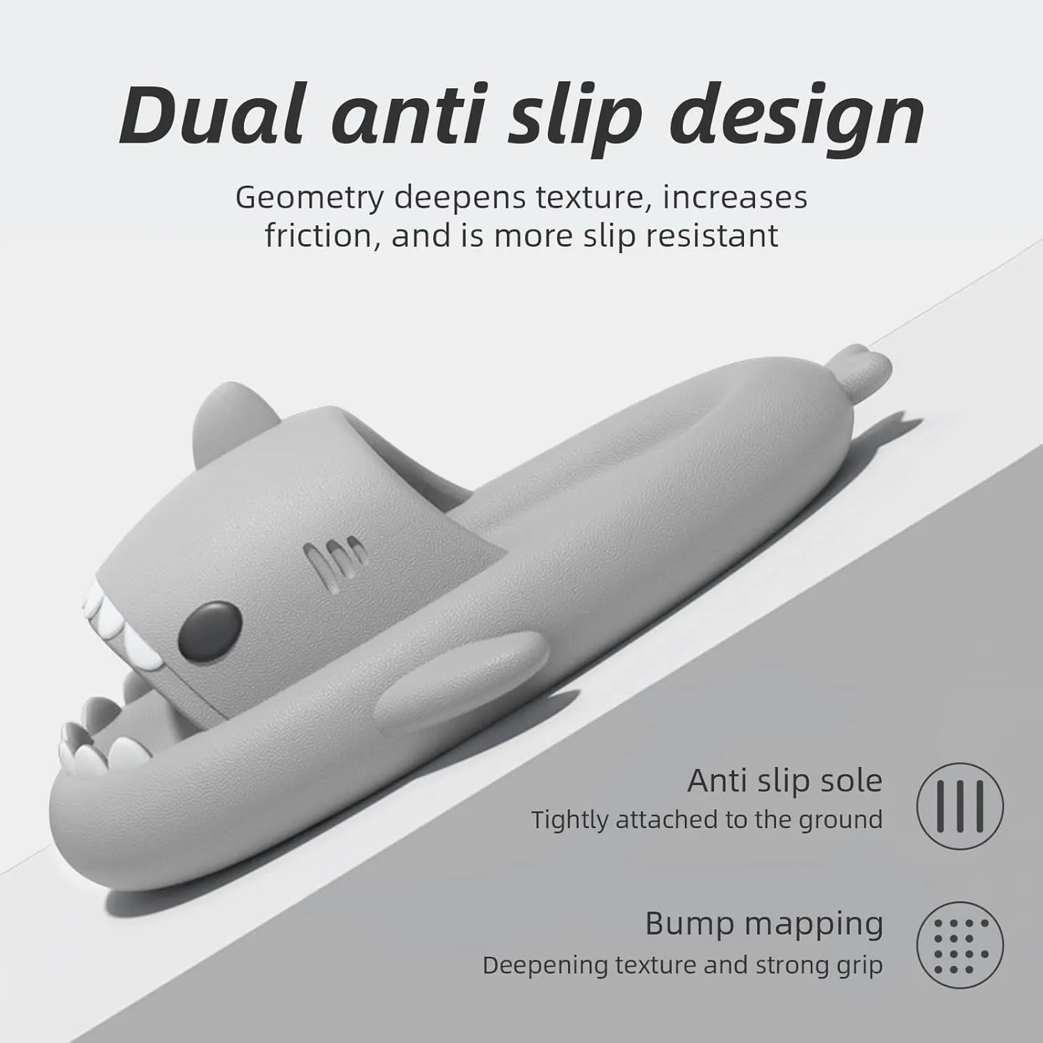 rosyclo Shark Cloud Slippers, Shark Cute Slides for Women Man,Summer Slipper Sandals for Boys Girls Spa Platform Shoes Non-Slip Beach Open Toe Beach Sandals Shower Couple Shoes