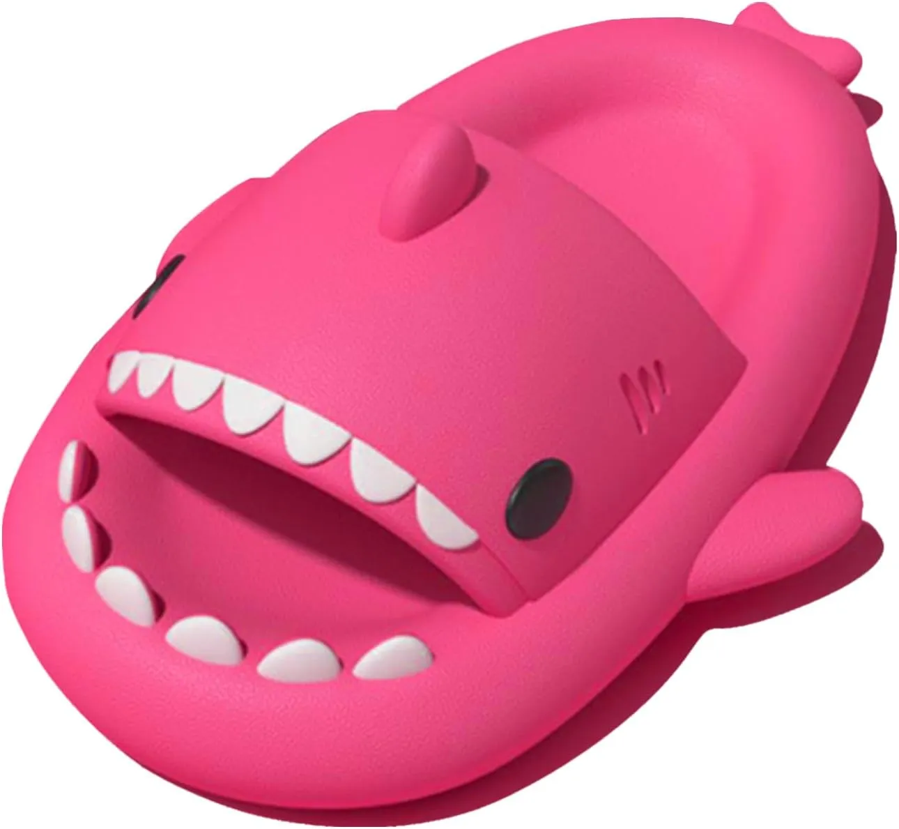 rosyclo Shark Slides for Women and Men, Cute Shark Slippers Adult Youth Cloudy Summer Soft Lightweight Anti-Slip Thick Sole Beach House Cloud Cushioned Shower Slide Sandals Indoor Outdoor