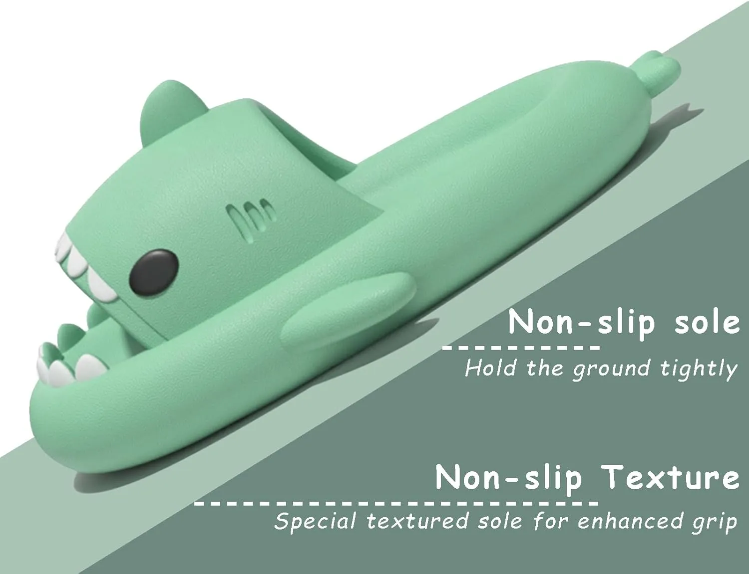 rosyclo Shark Slides for Women and Men, Cute Shark Slippers Adult Youth Cloudy Summer Soft Lightweight Anti-Slip Thick Sole Beach House Cloud Cushioned Shower Slide Sandals Indoor Outdoor