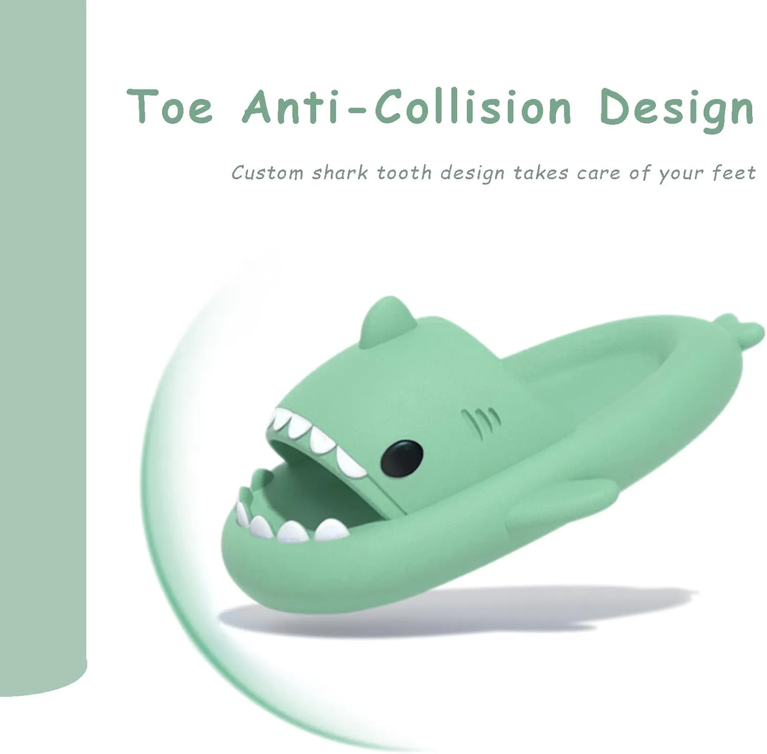 rosyclo Shark Slides for Women and Men, Cute Shark Slippers Adult Youth Cloudy Summer Soft Lightweight Anti-Slip Thick Sole Beach House Cloud Cushioned Shower Slide Sandals Indoor Outdoor