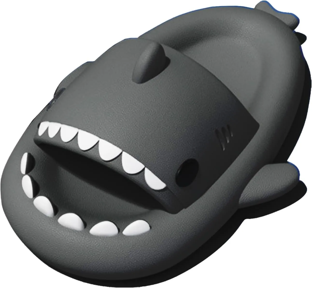 rosyclo Shark Slides for Women and Men, Cute Shark Slippers Adult Youth Cloudy Summer Soft Lightweight Anti-Slip Thick Sole Beach House Cloud Cushioned Shower Slide Sandals Indoor Outdoor