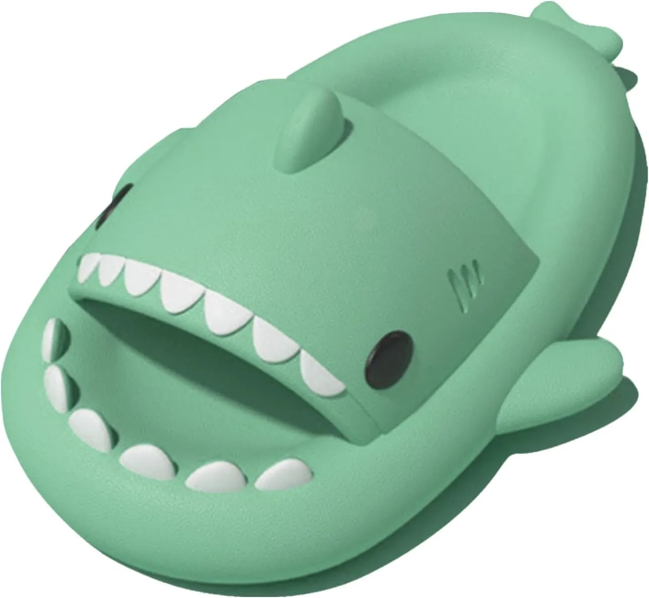 rosyclo Shark Slides for Women and Men, Cute Shark Slippers Adult Youth Cloudy Summer Soft Lightweight Anti-Slip Thick Sole Beach House Cloud Cushioned Shower Slide Sandals Indoor Outdoor