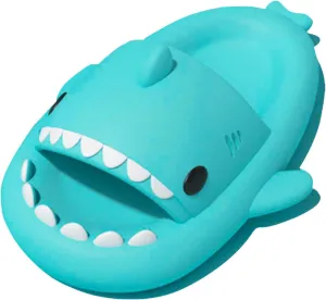 rosyclo Shark Slides for Women and Men, Cute Shark Slippers Adult Youth Cloudy Summer Soft Lightweight Anti-Slip Thick Sole Beach House Cloud Cushioned Shower Slide Sandals Indoor Outdoor