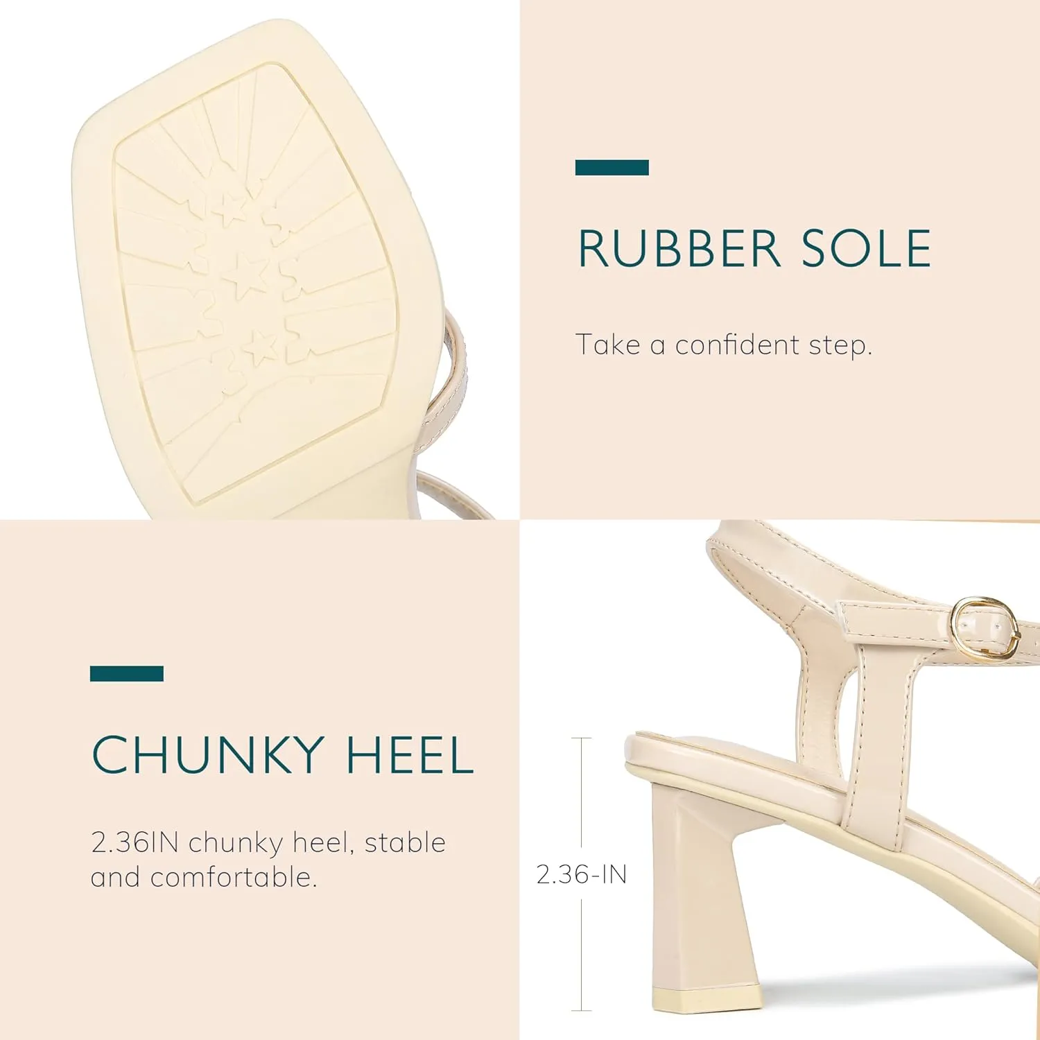 rsxses High Heels for Women Bow Block Chunky Heels Square Open Toe Sandals Wedding Dress Party Strappy Heels
