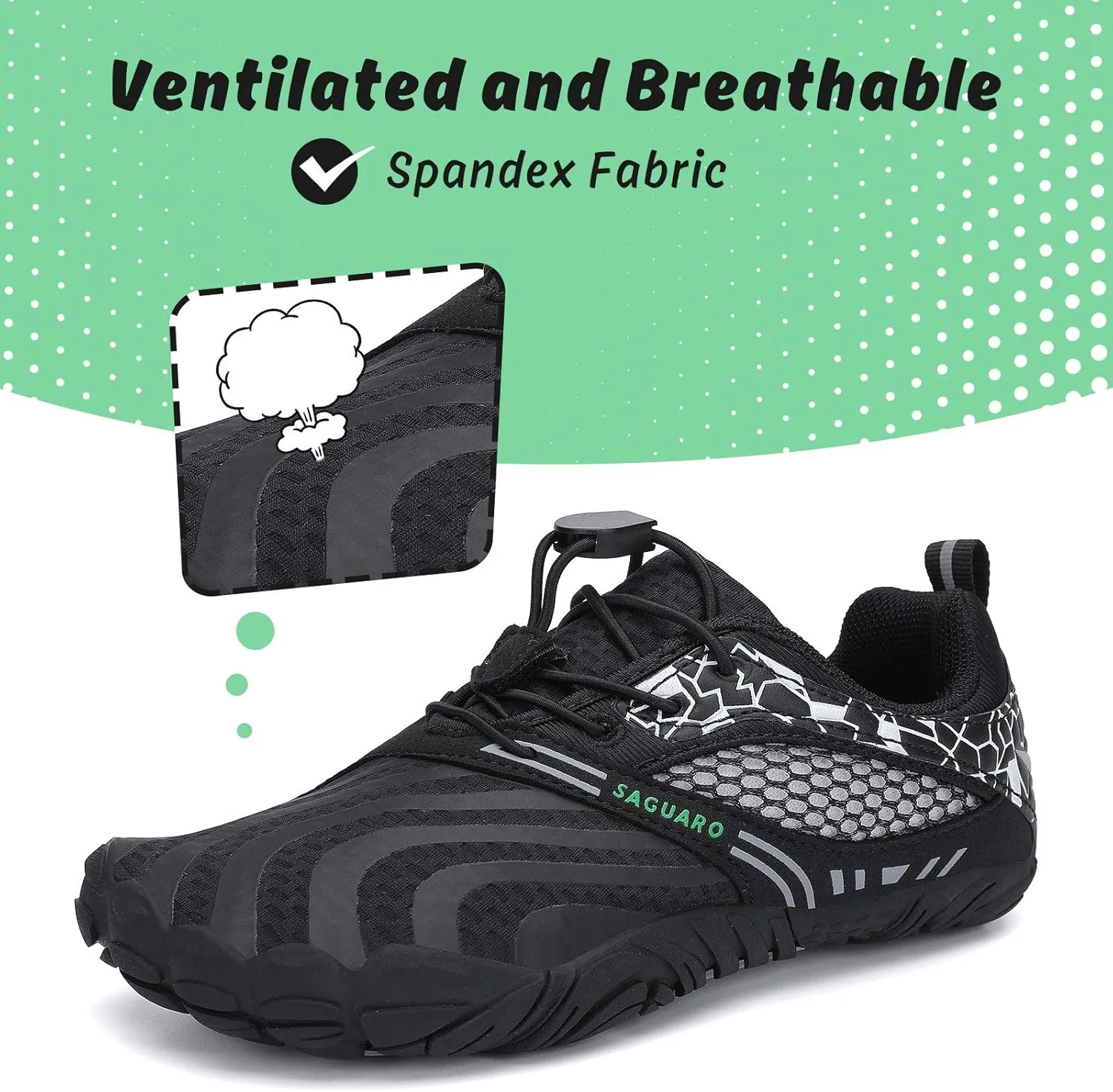 SAGUARO Kids' Barefoot Shoes Boys Girls Quick Dry Aqua Athletic Sneakers Lightweight Sport Footwear Toddler Water Shoes
