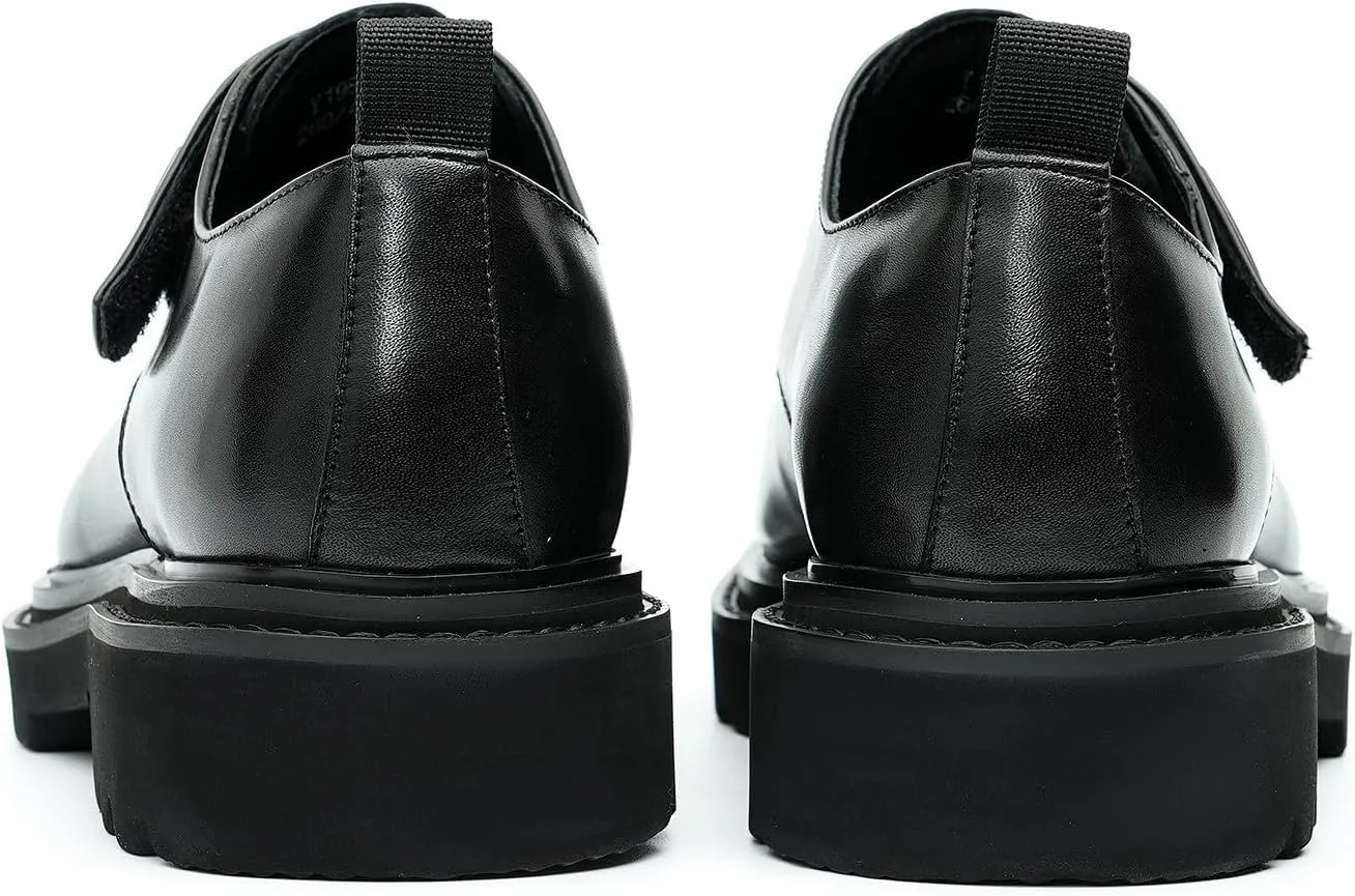 Santimon Mens Loafers Leather Dress Casual Slip On Walking Shoes Business Fashion Backstrap Sneakers Dress Shoes for Men Boys