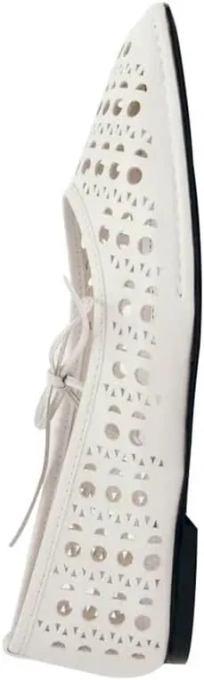 Seborluys Lace Up Square Toe Ballet Flats Shoes for Women Mary Jane Flat Shoe Breathable Leather Loafers Comfortable Slip-On Summer Ballerina Footwear for 2025