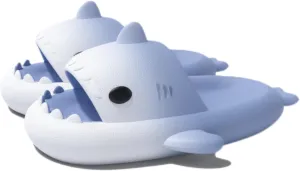 Shark Slides for Women Men, Cloud Shark Slides, Non-Slip Open Toe Shark Slippers, Super Soft Open Toe Sandals Shower Slippers